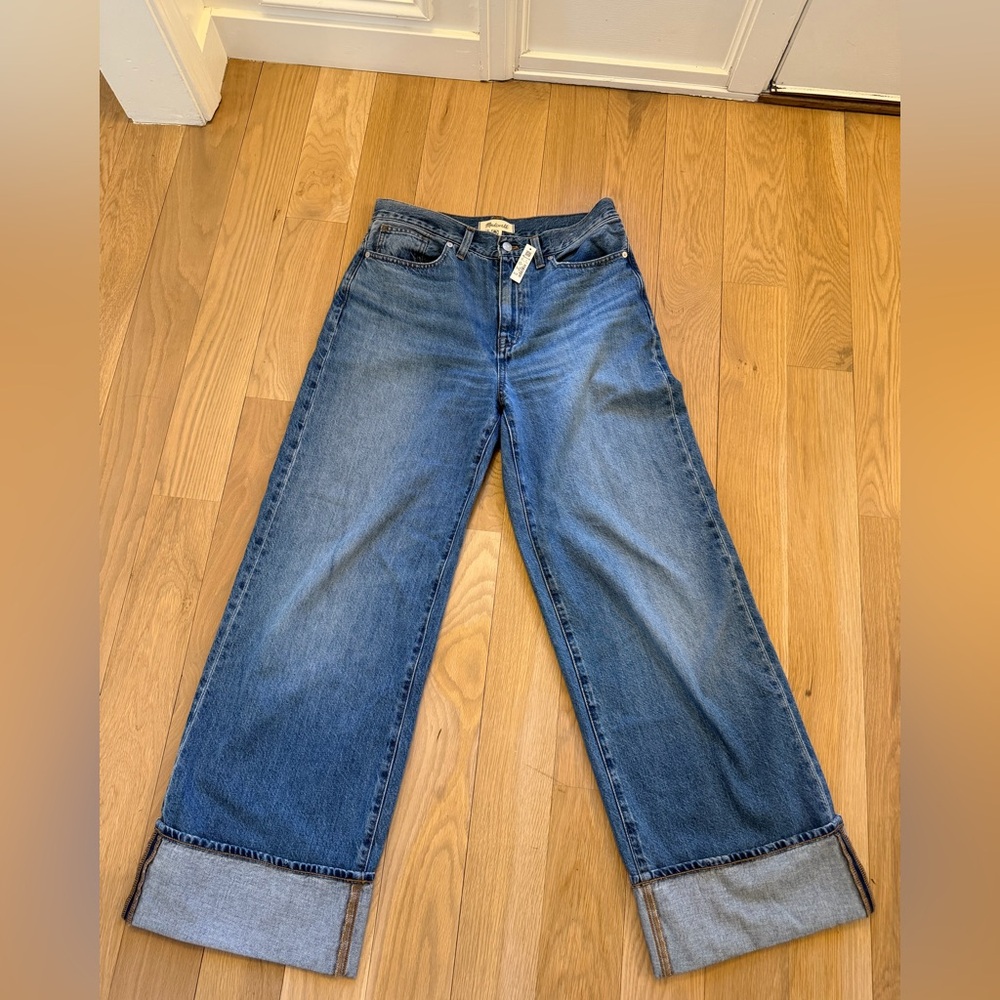 NWT - Madewell Denim Wide-Leg Jeans in Blue